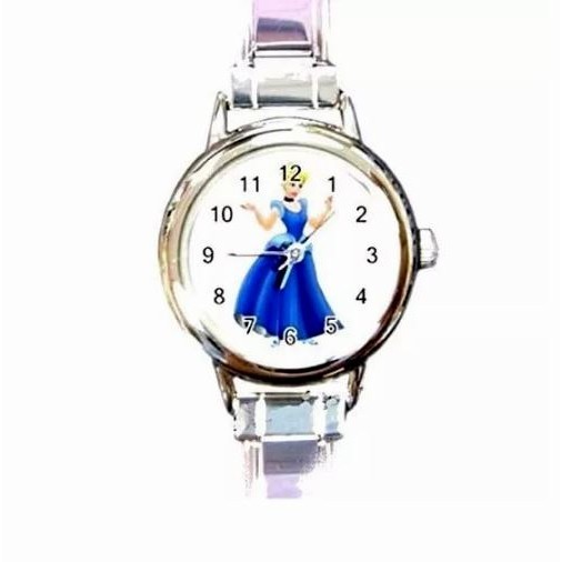 Montre Disney Cendrillon en argent rhodié anti-ternissement pour fille
