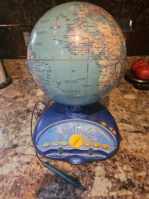 Vintage LeapFrog Quantum Leap Explorer Globe (2000) - For Parts / Repair / Prop
