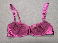 Vintage NWT Victoria's Secret Gold Label Bra 36B Underwire Satin Lace Pink