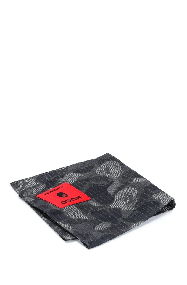 HUGO x BAPE Made in Italy SILK COTTON Handkerchief Pocket Square - Image 2 of 4