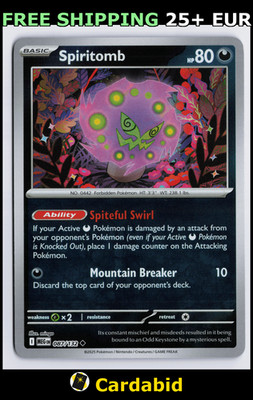 Spiritomb - MEG #087/132 ME01: Mega Evolution Reverse Holo mingo NM