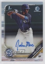 2019 Bowman Draft Chrome Draft Pick Auto Joshua Mears #CDA-JM Auto 04lr