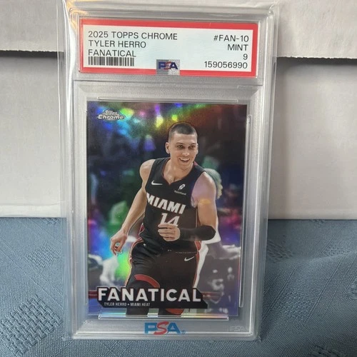 2025 Topps Chrome Tyler Herro Base (PSA 9)