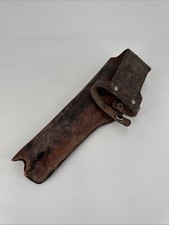 Vintage Leather Gun Holster Western Style Fits Long Barrel Revolvers AS IS
