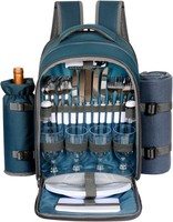 Picknickkorb Rucksack FüR 4 Personen Mit Decke Und KüHlfach