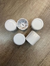TC Lockshield Radiator Valve Wheelhead Plastic Cap White pack of 5