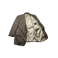 Vintage Brooks Brothers Made USA Glen Plaid Wool Sport Coat Blazer