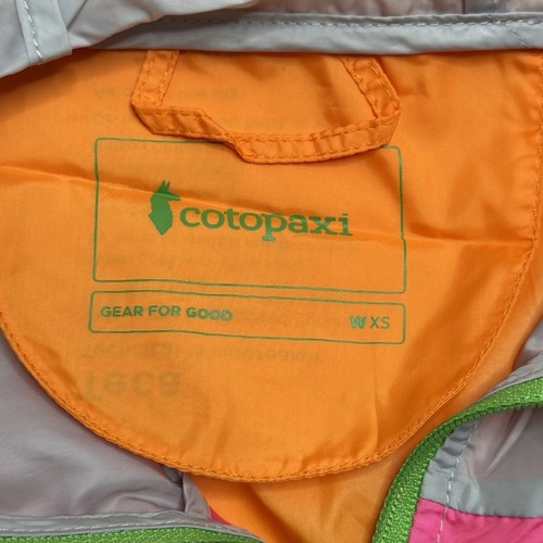 Cotopaxi Teca Windbreaker Half Zip Womens WXS Popsicle Multicolored Lightweight - Picture 8 of 12