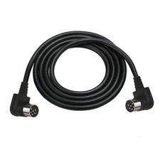 90 Degree DIN 6 Pin Male to Male Wire Adapter Cable 6Pin Adapter Converter Cord