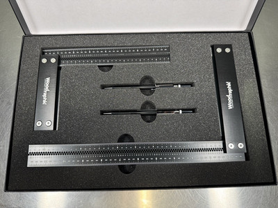 Precision Square Ruler for Measuring and Marking - 8in & 12in