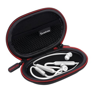 Multi-Functional Black Earphone Case with Carabiner - Fits Beats Models