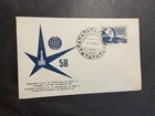 Brazil 1958 FDC 1st day Cover Bruxelles Belgium World’s Fair