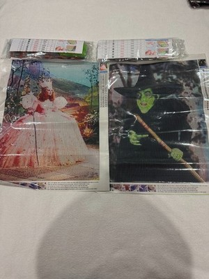 DIY Two Diamond Art Painting, Craft Wizard Of Oz Wicked witch & Glenda