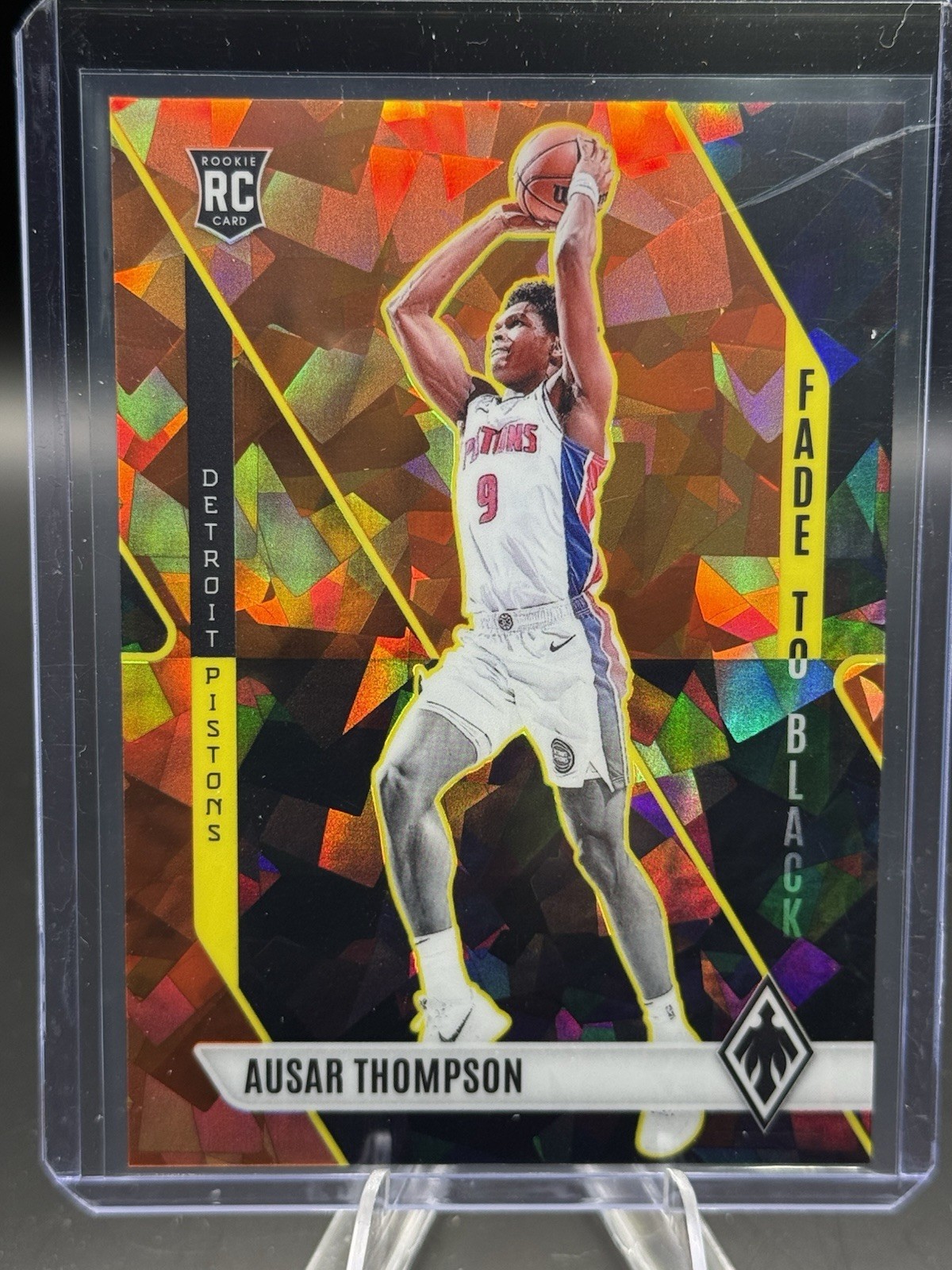 2023-24 Panini Phoenix Fade to Black Ausar Thompson #9 Orange Ice /249