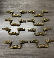 8 Vintage KBC Brass French Provincial Drawer Cabinet Pull Handles 16
