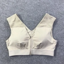 Tommie Copper Shoulder Support Sports Bra Womens Large Zip Front Training Gym