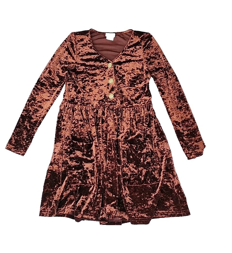 blue dress for baby girl Magnificent Muse Velvet Dress main image 0