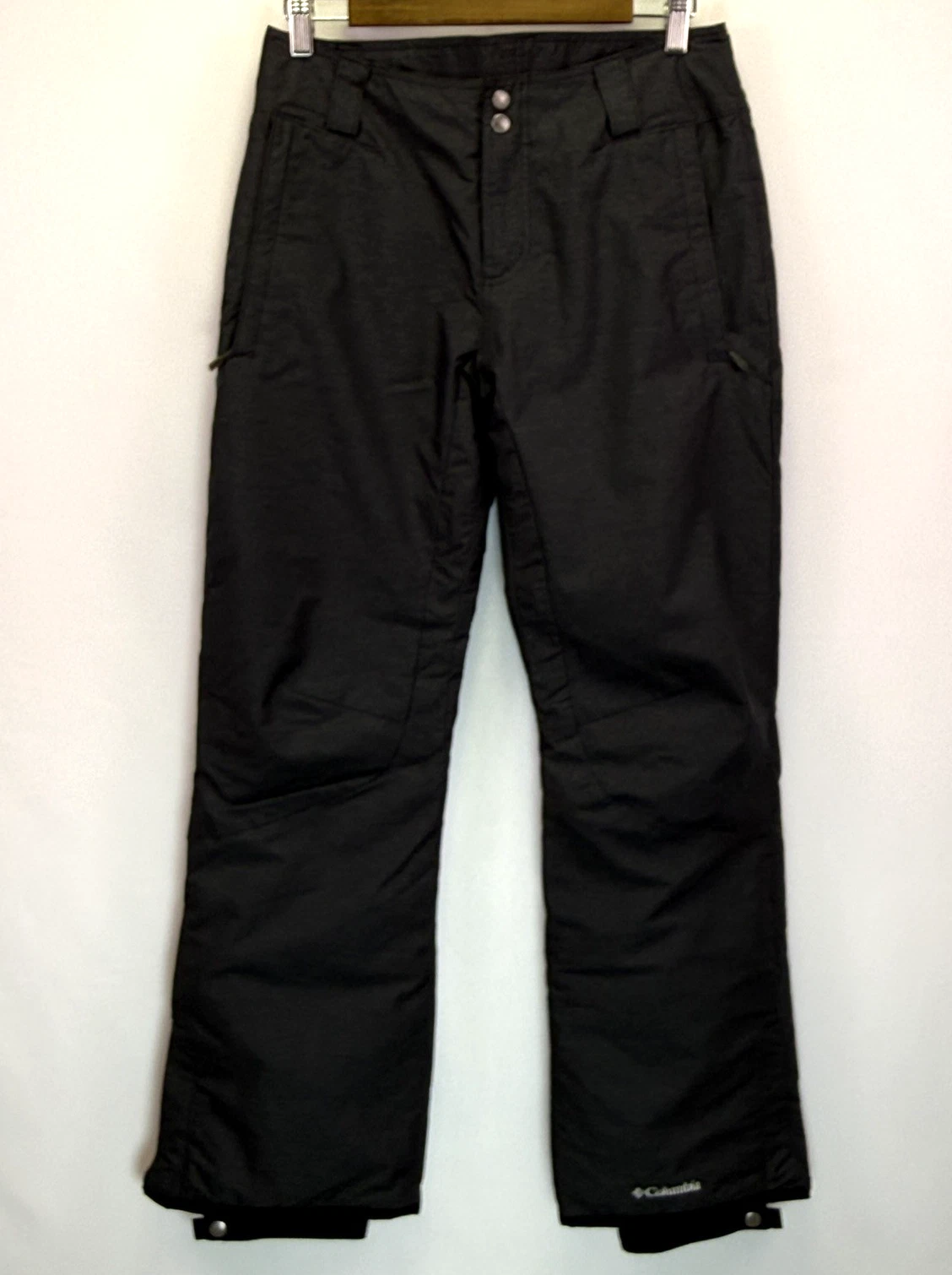 Columbia Omni-Tech Black Gray Insulated Snow Pants Women's Size Small