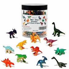 Mini Dinosaur Toys for Kids, 72 PCS Dinosaur Figures Set