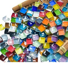 Mosaic Tiles 225 Pieces / 200 g Pack of Crystal Glass Mosaic Mosaic Tile Supplie