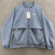 Figs Women's Sydney Performance Scrub Jacket Technical Collection Medium Blue