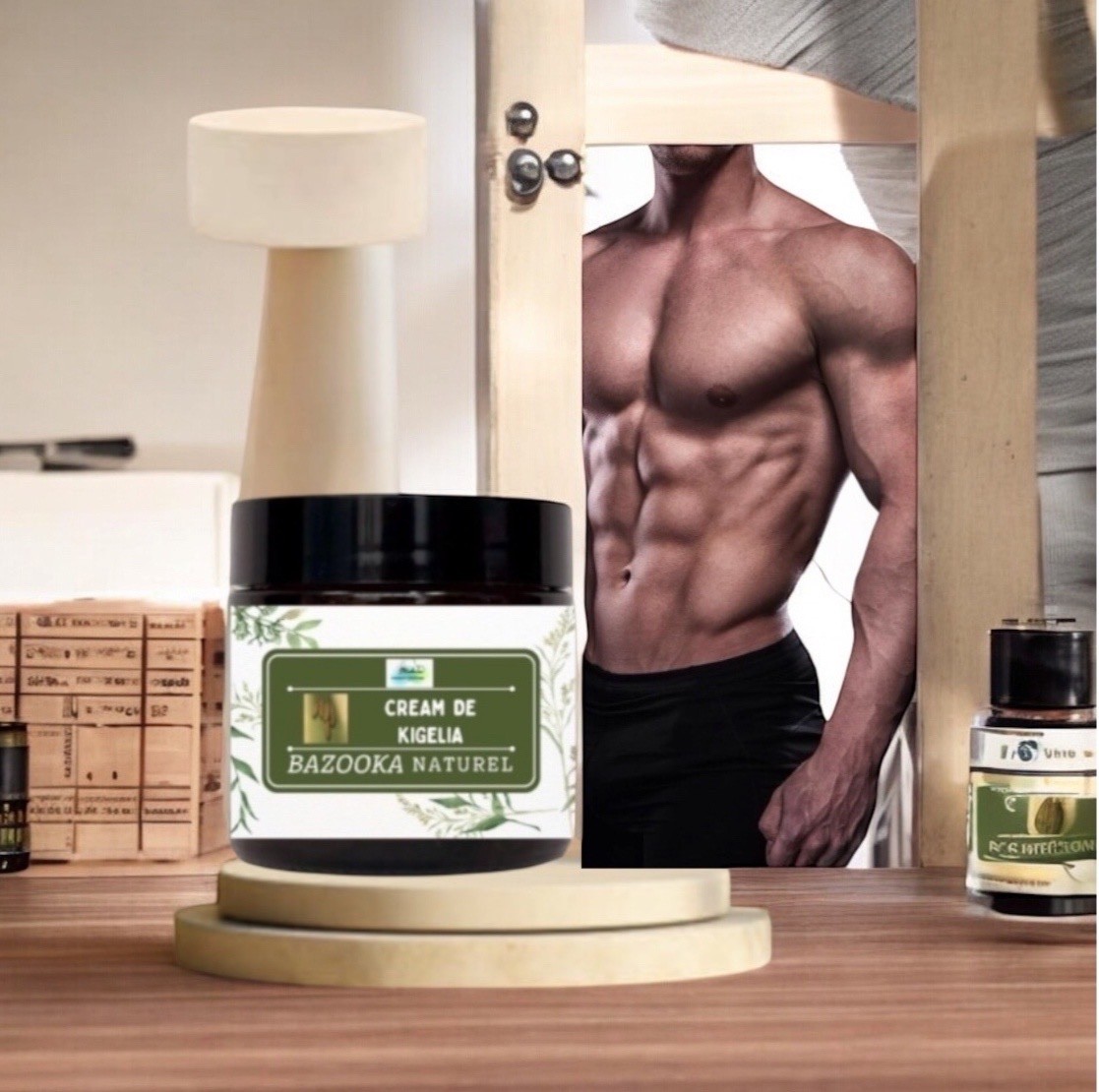 Beurre Kigelia Akpi Fénugrec Pénis Massage, Crème Naturelle Homme 60g Lot de 2