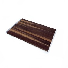 Boards by the Bay 18 x 12 Black Walnut Cutting Board with Handles and Rubber