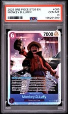 2025 ONE PIECE STARTER DECK PURPLE/BLACK MONKEY D. LUFFY MONKEY D. LUFFY PSA 10
