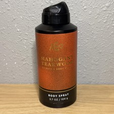 NEW Bath  Body Works MAHOGANY TEAKWOOD Deodorizing Body Spray for Men 3.7 OZ