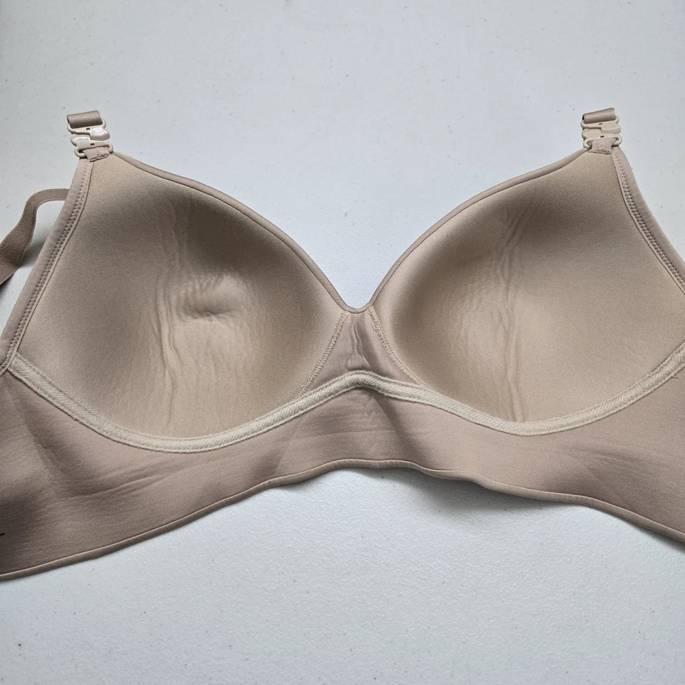 Sujetador Warners Mujer 40B Beige Camiseta Correa Inalámbrica Ajustable Convertible Foto 3 de 4