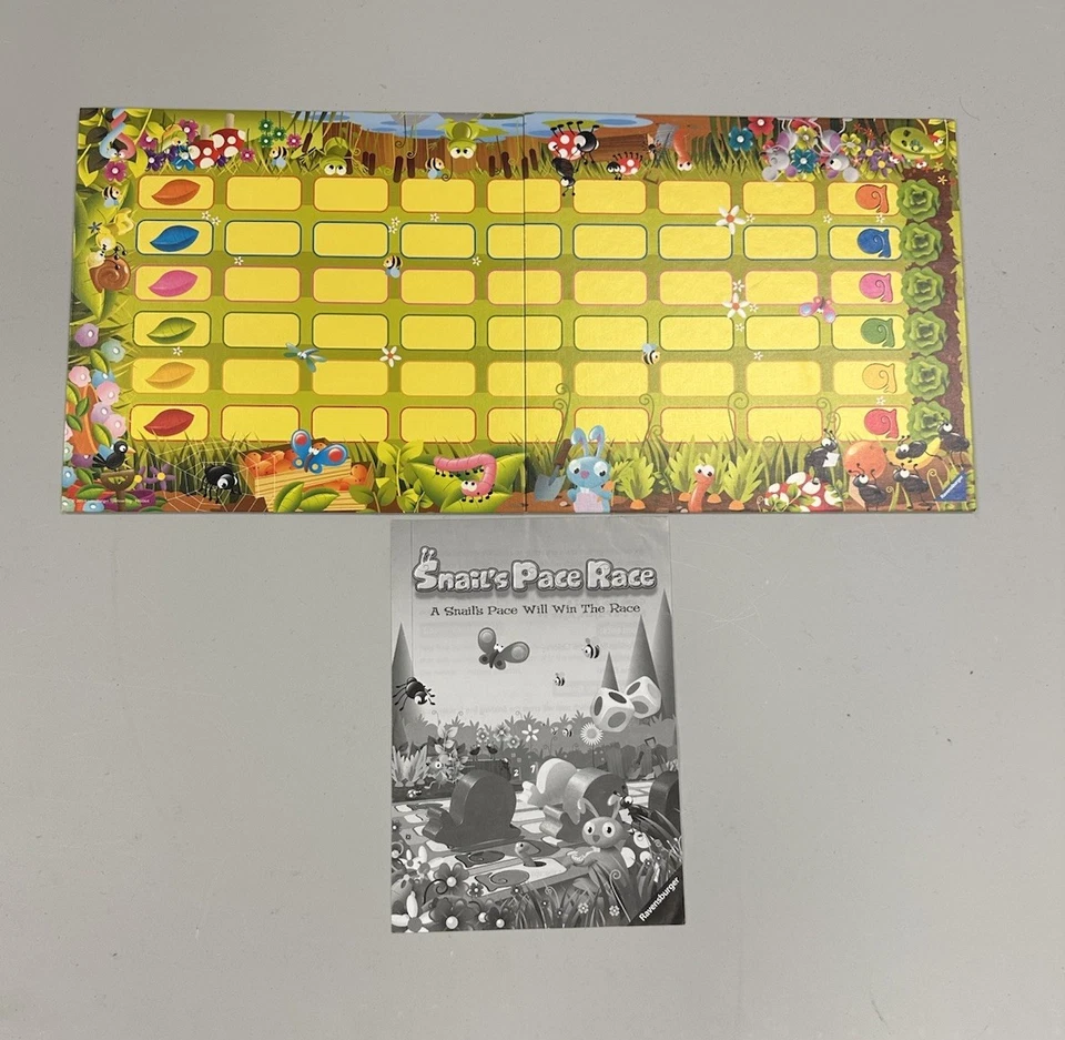 2011 Ravensburger Snail's Pace Race Board Game 6 Wooden Snails - COMPLETE - Image 4 of 4