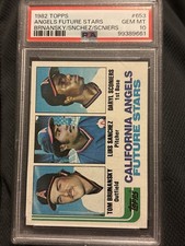 1982 TOPPS #653 TOM BRUNANSKY RC ANGELS PSA 10 B4223838-661