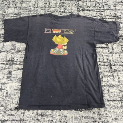 Vtg 90s JNCO Flamehead T-Shirt XL Black Skateboarding Tee Y2K Rave