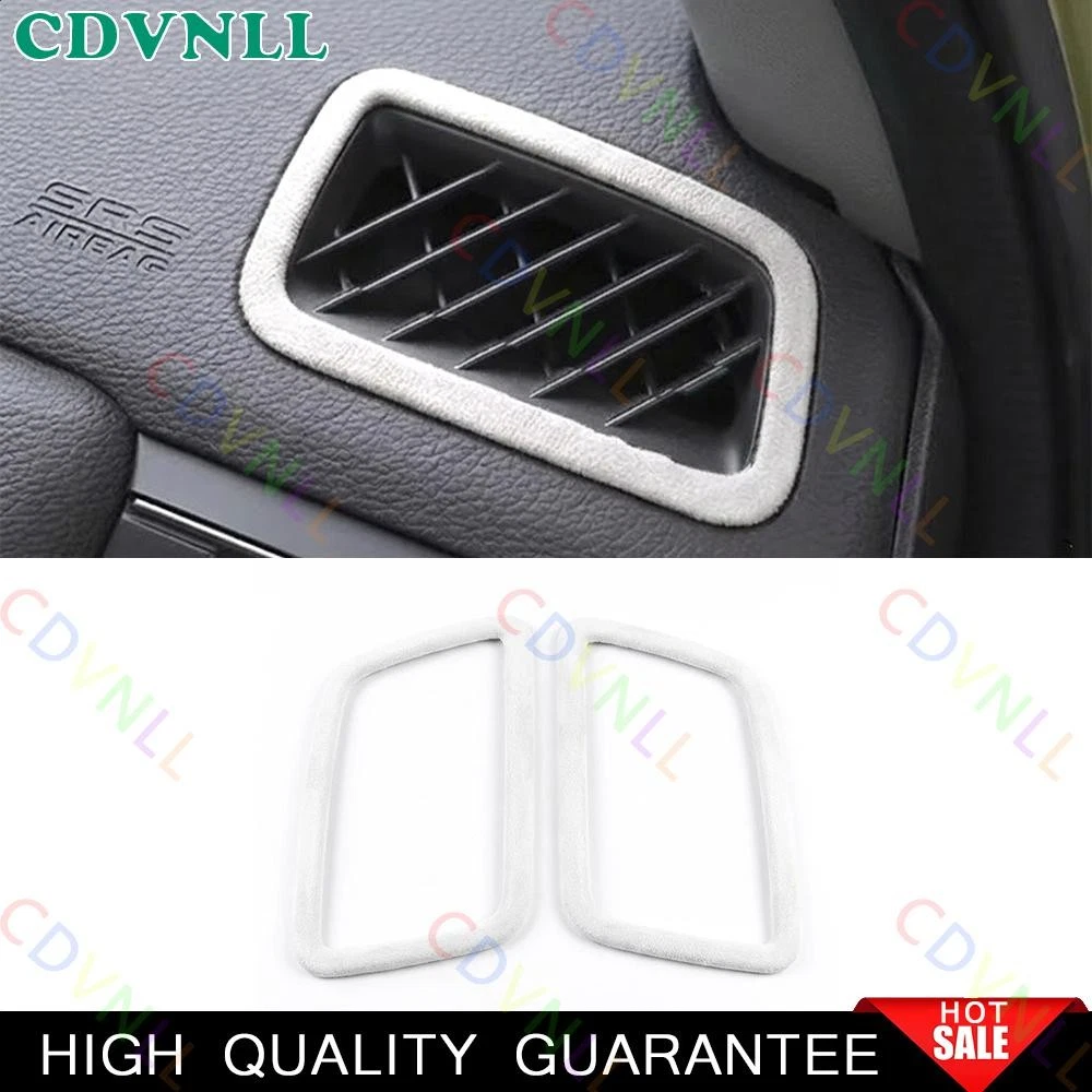 For Honda CR-V 17-2022 White Suede Dashboard Side Outlet Vent Covrs Trim CRV 2*