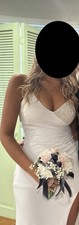 Jovani Formal Prom Dress Size 4 Rhinestone Open Back High Slit Evening Gown