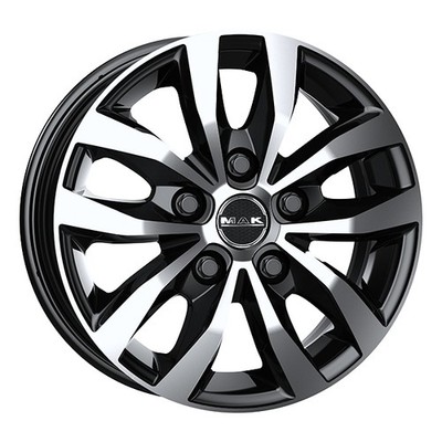 ALUFELGE MAK LOAD 5 FUR FIAT E-ULISSE 7X17 5X108 BLACK MIRROR B6X