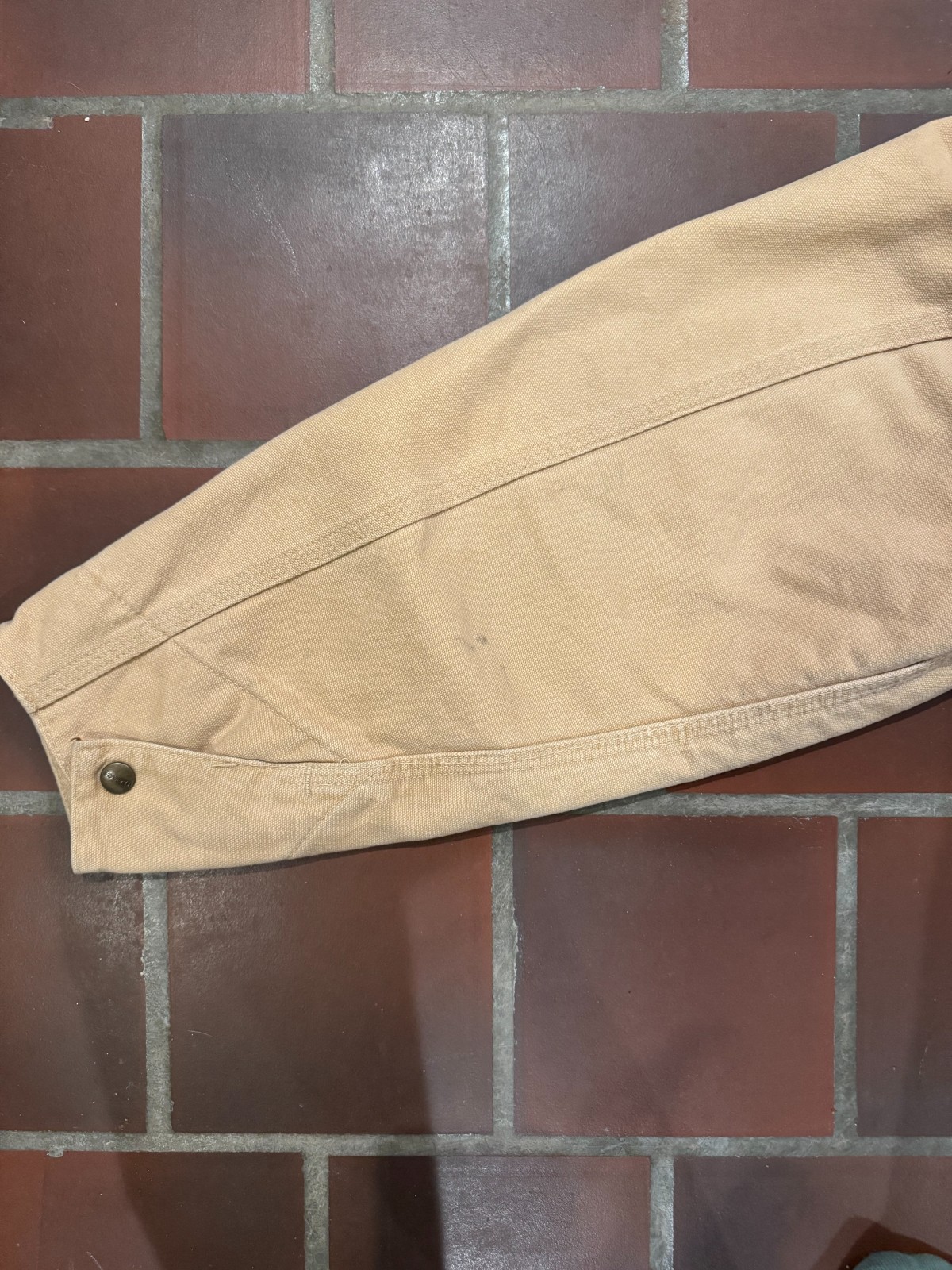 RARE VTG Large 1998 Carhartt Sandstone Detroit Jacket J43WET - Barely Worn! image 3