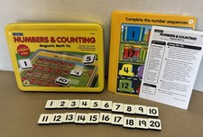 LAKESHORE LEARNING NUMBERS  COUNTING MAGNETIC MATH TIN GAME HOMESCHOOL
