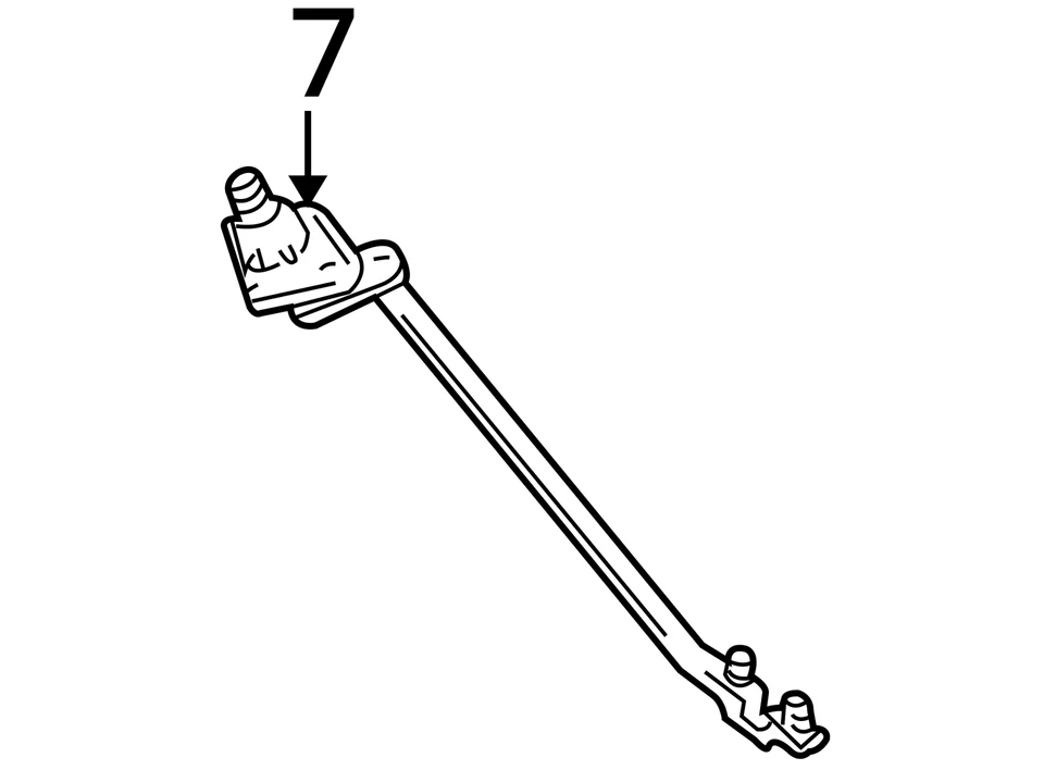 Transmisión limpiaparabrisas de pasajeros compatible con camioneta Chevrolet 3500 88-02 1679811 Foto 4 de 4