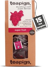teapigs Super Fruit Tea - Caffeine-Free Herbal Tea Bags with Hibiscus & Berries