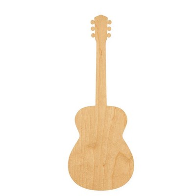Acoustic Guitar Wood Cutout for Crafts, Unfinished Baltic Birch Craft Shape