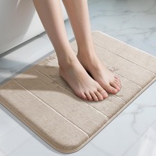 Memory Foam Bath Mat Super Soft Absorbent Bathroom Rug Non Slip Quick Dry