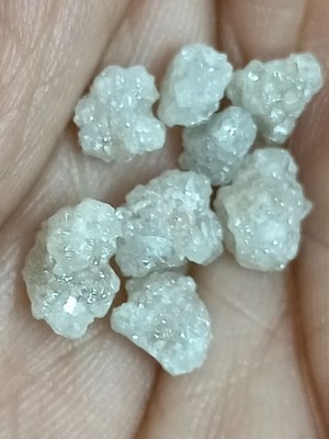 Natural Rough Loose Diamond 10.0+ Ct White Gray Raw Diamonds 5.0-7.0 MM Crystal