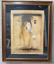 Roy Fairchild "Between the Lines" Serigraph 41/465 Hand Signed Large Framed Art