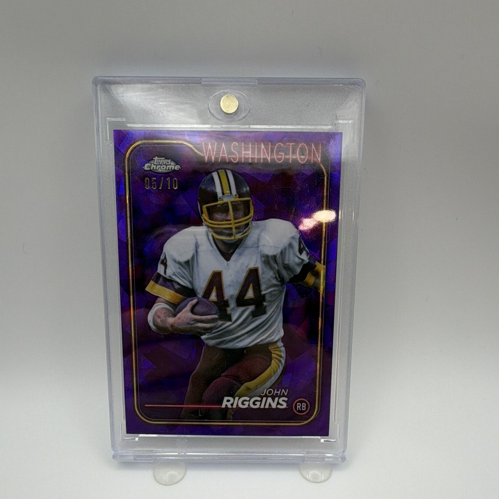 2024 Topps Chrome John Riggins #194 Purple Parallel 05/10 Washington
