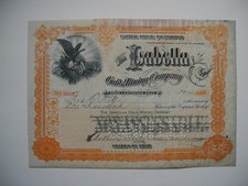The ISABELLA Gold Mining Company / 100  x 1 $  / 1900