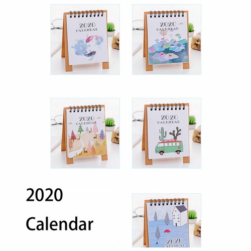 Cartoon Tischkalender 2020 Cute Kalender Monatskalender Hinstellen