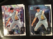2015 Bowman Draft #19 Parker French 13 count 3 chrome 10 base lot Colorado