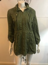 Anthropologie Marrakech 8518 Olive Green Anorak Jacket Sz M