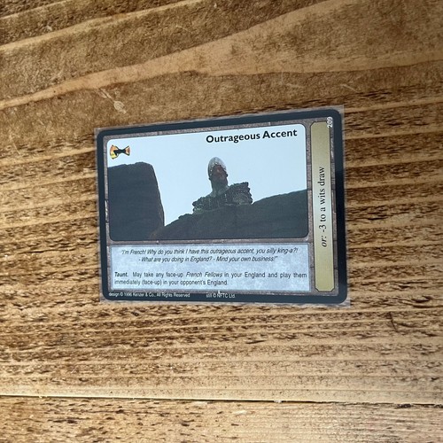 Monty Python And The Holy Grail CCG Card Game Singles Listing 1 of 2 - Picture 196 of 231